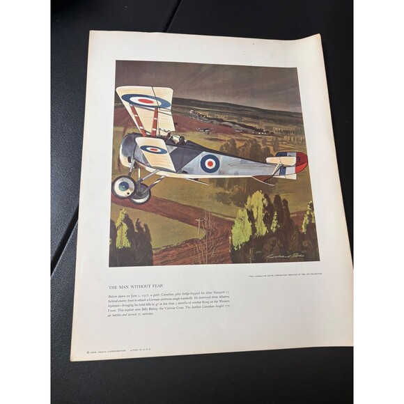 1959 - 1961 Set Of 11 WWI Prints Leach Corp Heritage Of The Air Collection - Picture 16 of 16
